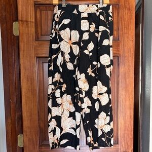 Cynthia Rowley Linen Floral Pants size M
